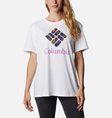 Camiseta Columbia Park&trade; para mujer Columbia Park&trade; Relaxed Tee | 672 | S, White, CGC Print Fill, front