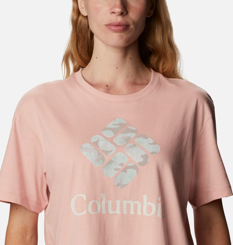 T-shirt Park Femme, Color: Faux Pink, Aqua Tone Camo Fill, image 4