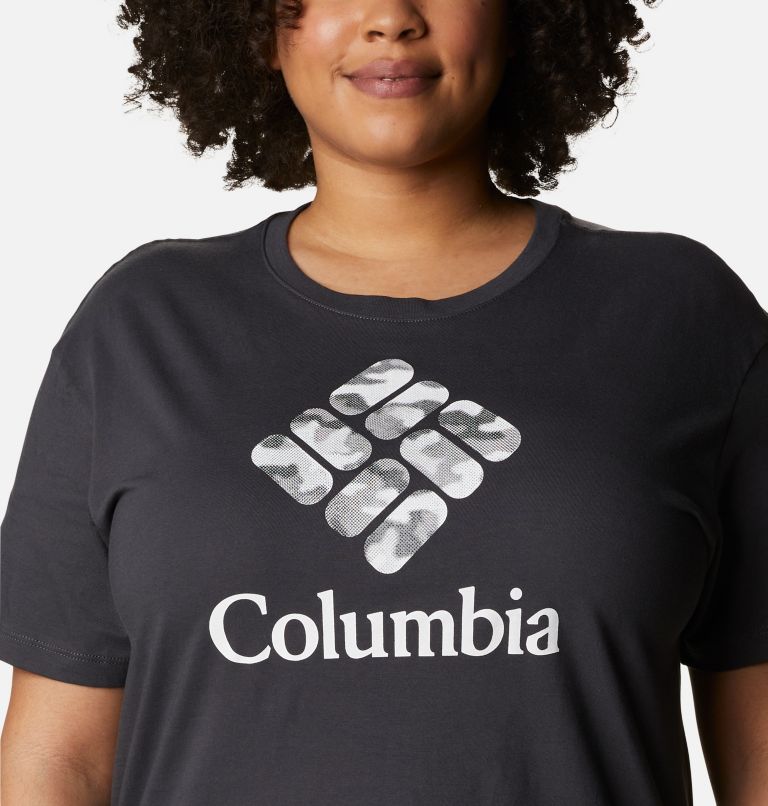 T-shirt décontracté Columbia Park pour femme - Grandes tailles, Color: Shark, Columbia Grey Camo Fill, image 4