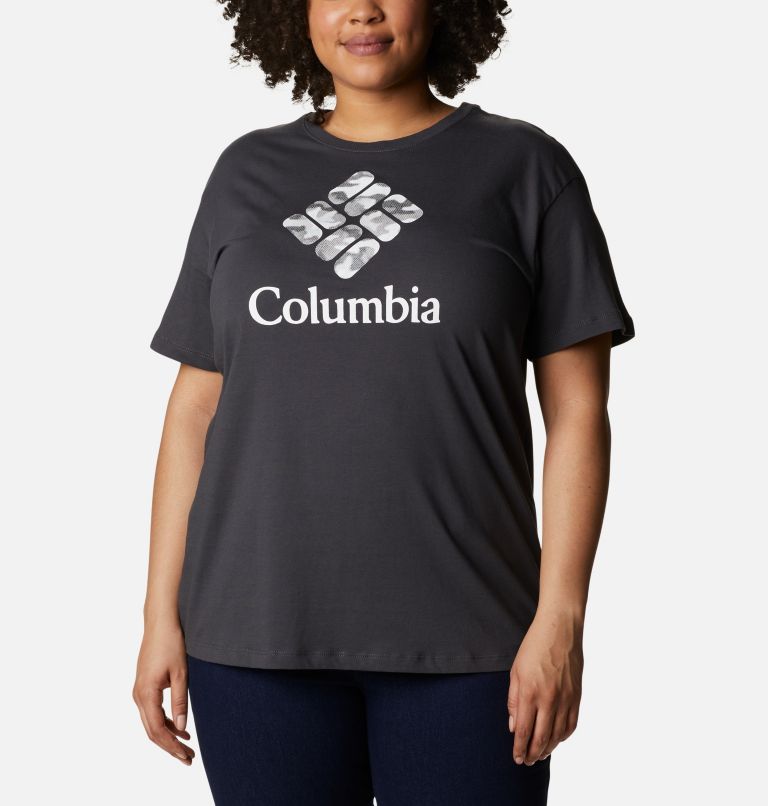 T-shirt décontracté Columbia Park pour femme - Grandes tailles, Color: Shark, Columbia Grey Camo Fill, image 1