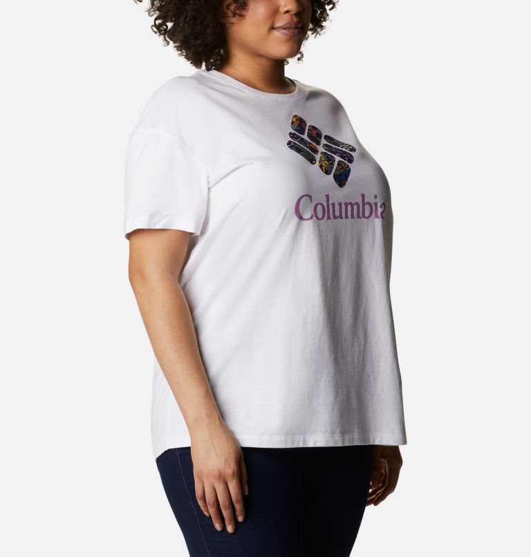 T-shirt décontracté Columbia Park pour femme - Grandes tailles, Color: White, CGC Print Fill, image 5