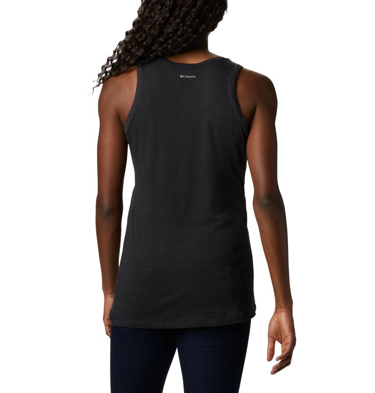 Women's Bluff Mesa Tank, Color: Black Heather, Wavy Way, image 2