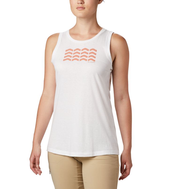 Camisole Bluff Mesa pour femme, Color: White Heather, Wavy Way, image 1