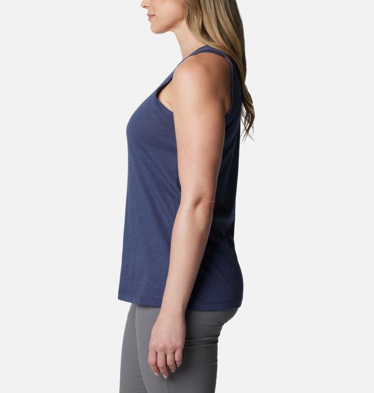Thumbnail: Women's Bluff Mesa Tank, Color: Nocturnal Heather, Happier Outdoors, image 3