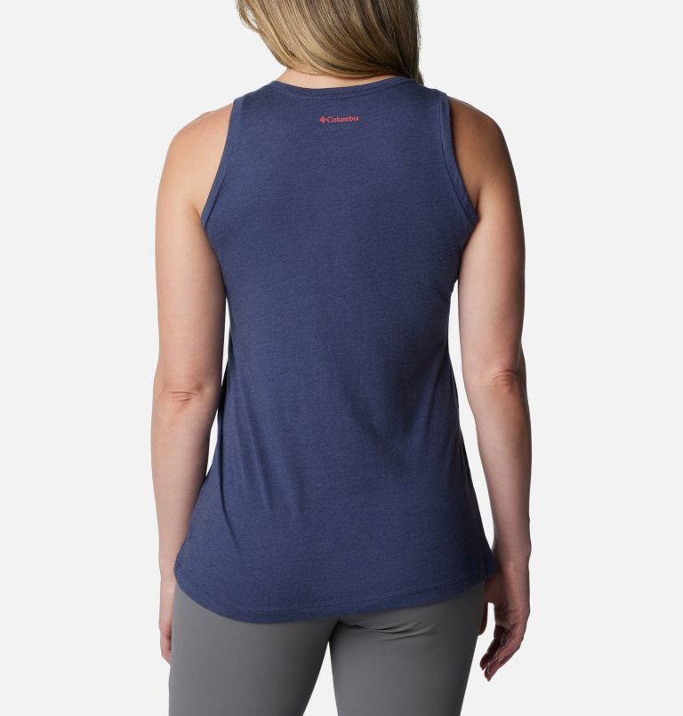 Women's Bluff Mesa Tank, Color: Nocturnal Heather, Happier Outdoors, image 2