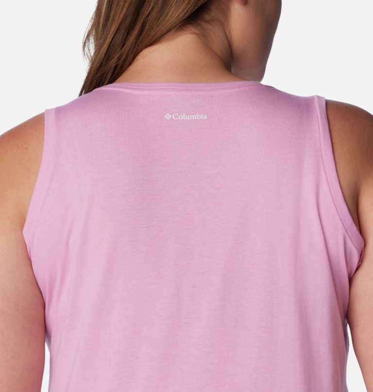 Women's Bluff Mesa Tank – Plus Size, Color: Cosmos Heather, Happier Outdoors, image 5