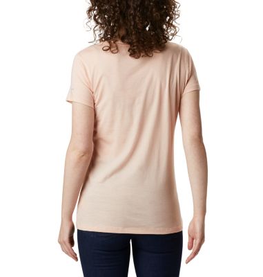 Women's Hidden Lake&trade; Crew T-Shirt Hidden Lake&trade; Crew Tee | 847 | L, Peach Cloud Heather, Be Free, back