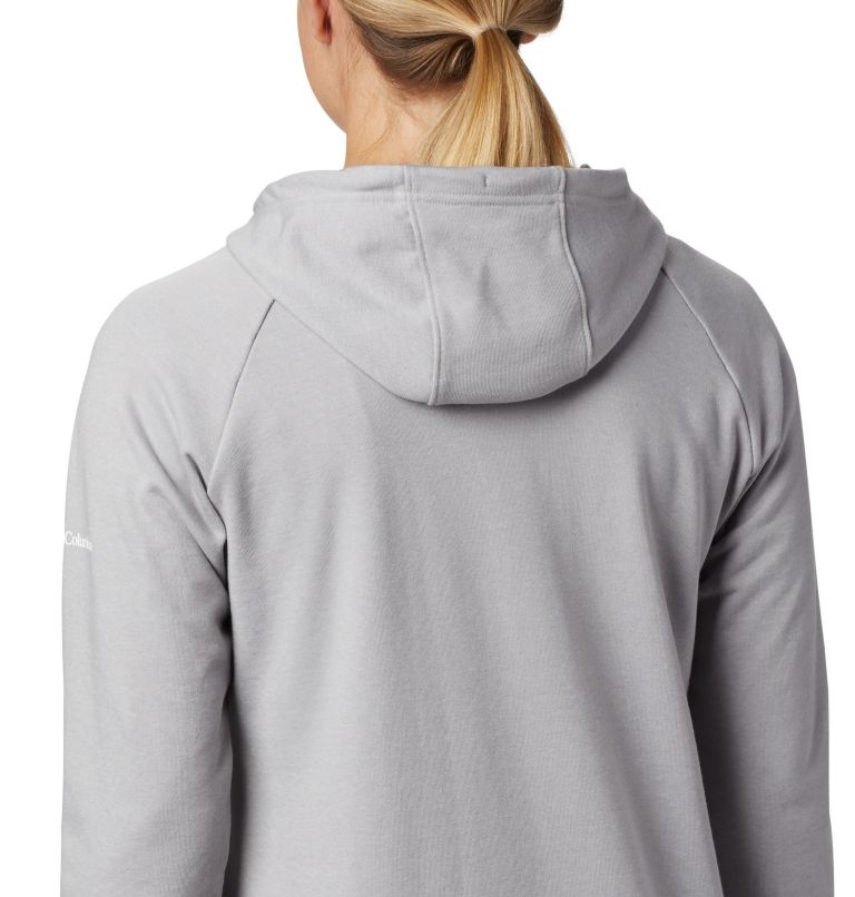 Chandail à capuchon en tissu éponge à logo Columbia Logo pour femme, Color: Columbia Grey Heather, image 5