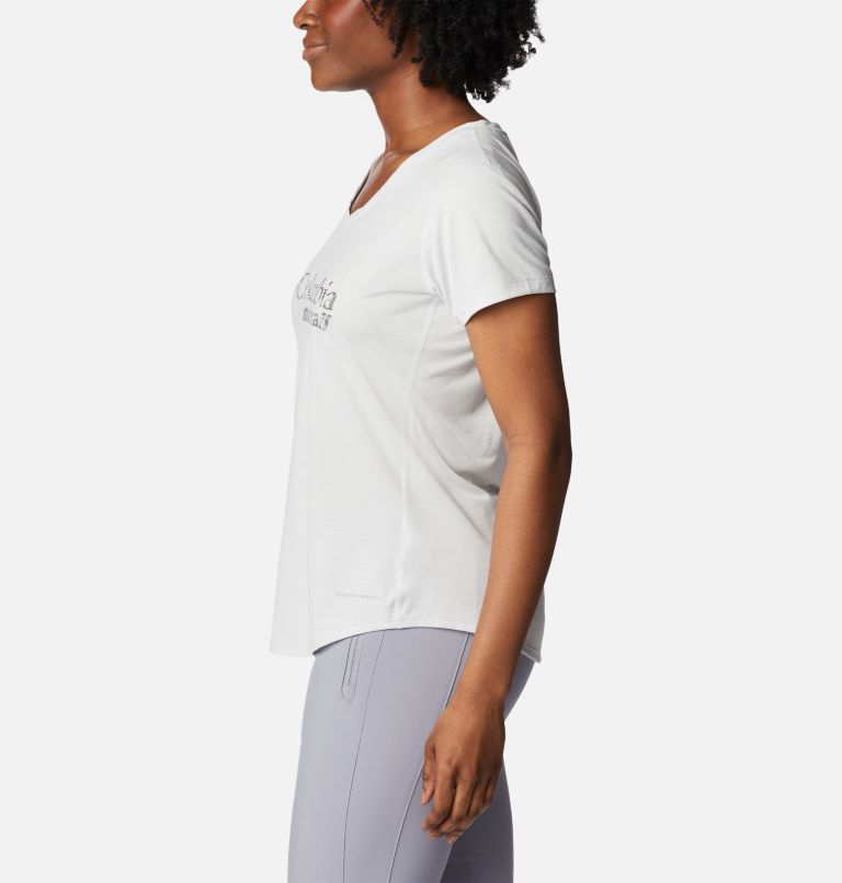 T-shirt imprimé à manches courtes Trinity Trail II pour femme, Color: White