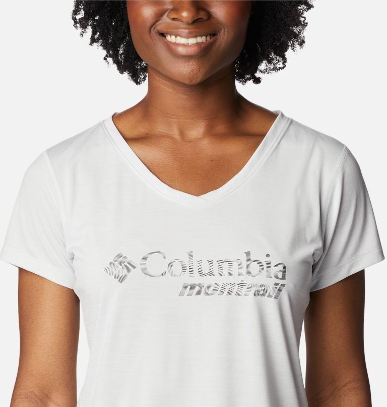 Thumbnail: T-shirt imprimé à manches courtes Trinity Trail II pour femme, Color: White, image 4