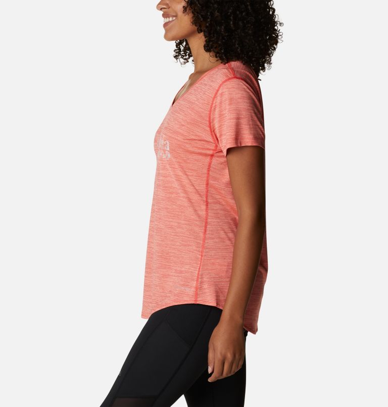Thumbnail: Women's Trinity Trail II Technical T-Shirt, Color: Red Hibiscus, image 3