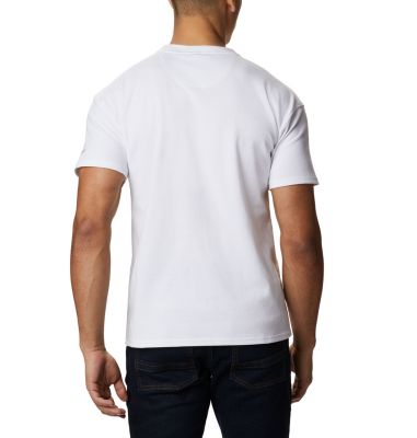 Camiseta con logotipo Columbia Lodge&trade; para hombre Columbia Lodge&trade; Logo Tee | 101 | S, White, back