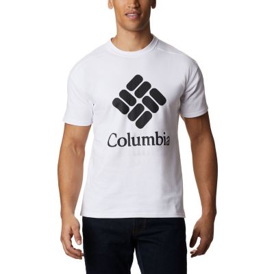 Camiseta con logotipo Columbia Lodge&trade; para hombre Columbia Lodge&trade; Logo Tee | 101 | S, White, front