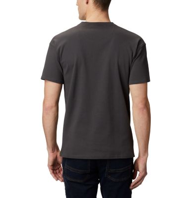 Camiseta con logotipo Columbia Lodge&trade; para hombre Columbia Lodge&trade; Logo Tee | 101 | S, New Olive, Shark, Fossil, back