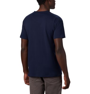 Camiseta con logotipo Columbia Lodge&trade; para hombre Columbia Lodge&trade; Logo Tee | 101 | S, Collegiate Navy, White, back