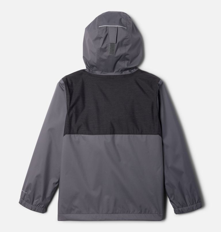 Thumbnail: Boys' Rainy Trails Fleece Lined Jacket, Color: City Grey, Black Slub, image 2