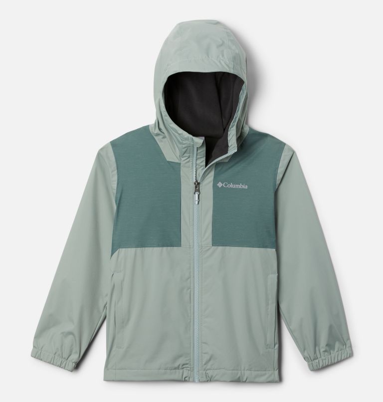 Thumbnail: Boys' Rainy Trails Fleece Lined Jacket, Color: Niagara, Metal Slub, image 1