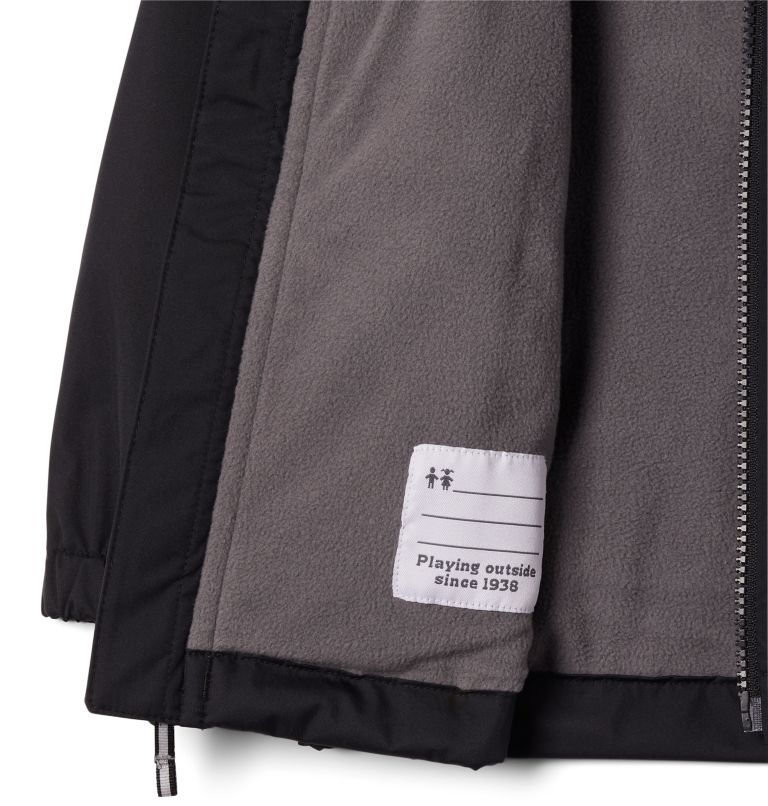 Manteau doublé de laine polaire Rainy Trails pour petit garçon, Color: Black, image 3