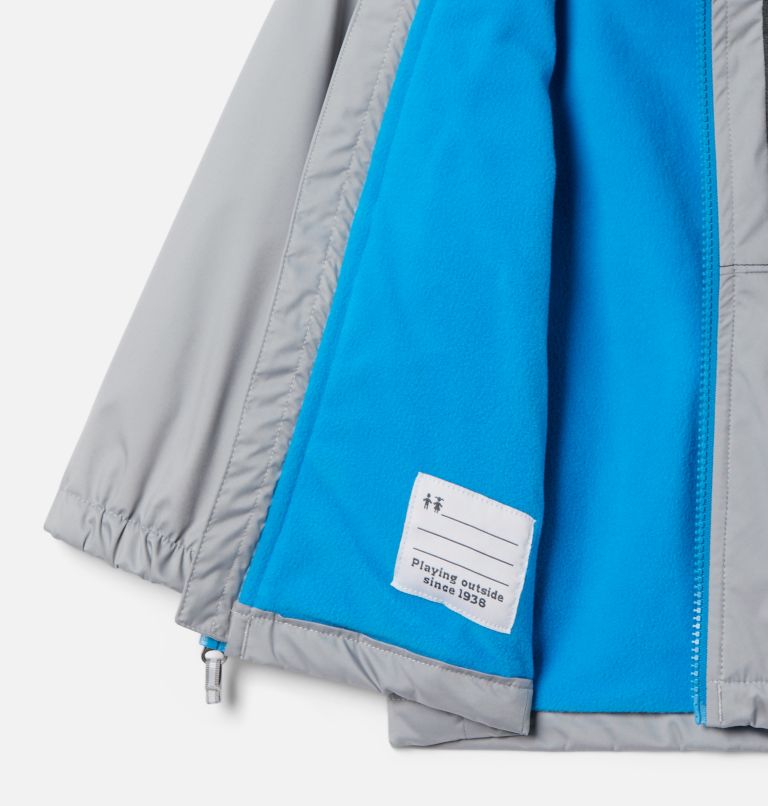 Boys' Toddler Rainy Trails Fleece Lined Jacket, Color: Columbia Grey, Black Slub, image 3