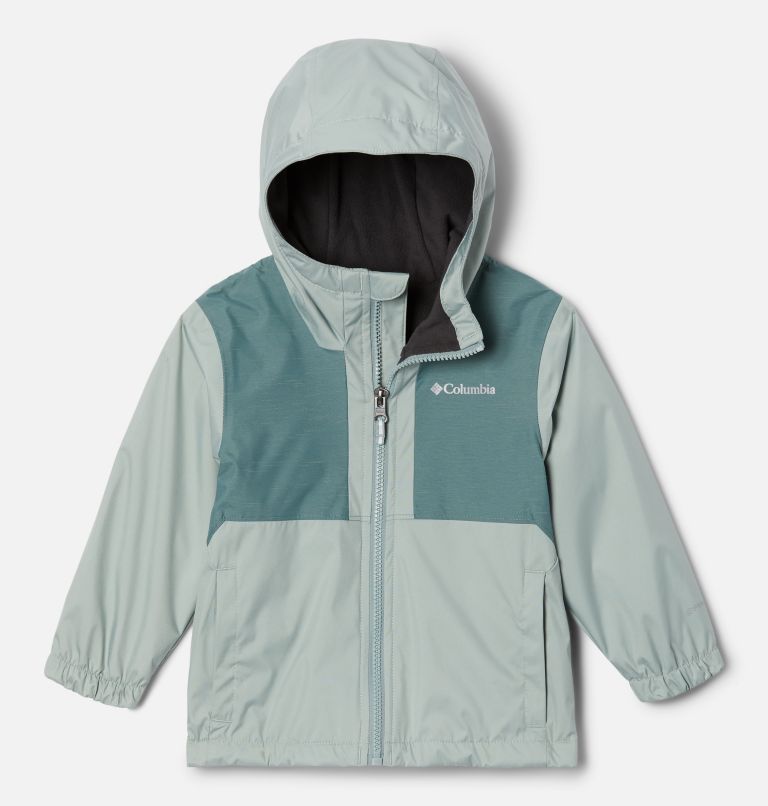 Boys' Toddler Rainy Trails Fleece Lined Jacket, Color: Niagara, Metal Slub, image 1