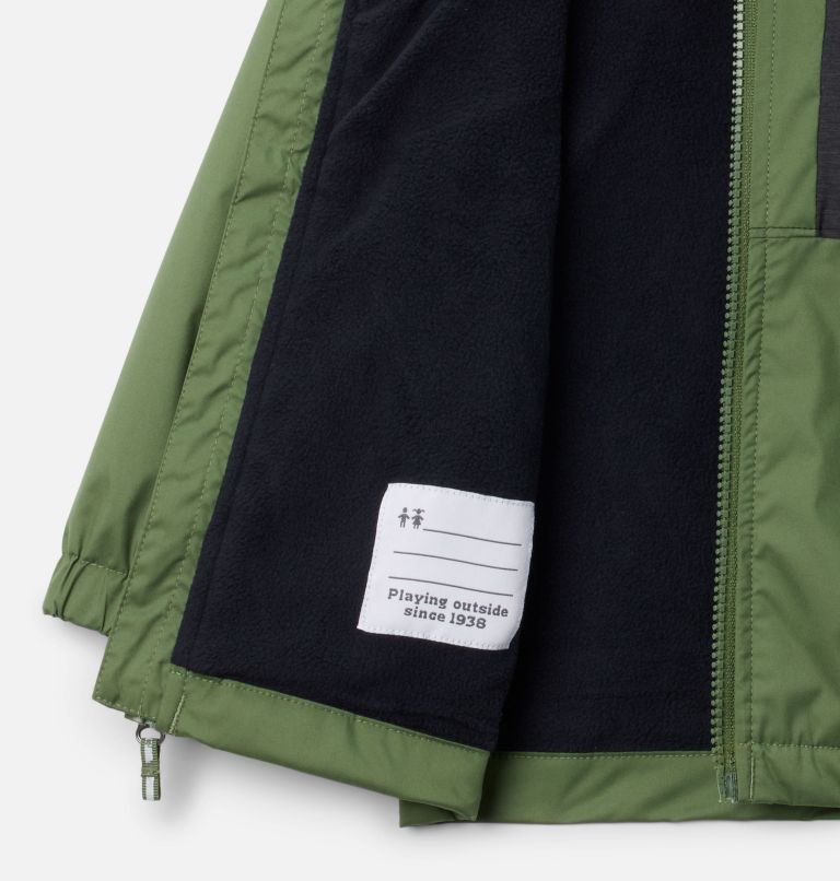 Rainy Trails mit Fleece gefütterte wasserdichte Jacke – für Kleinkinder Jungen, Color: Canteen, Black Slub, image 3