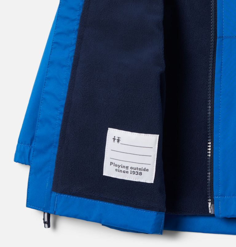 Rainy Trails Fleece Lined Jacket | 432 | 4T, Color: Bright Indigo, Coll Navy Slub, image 3