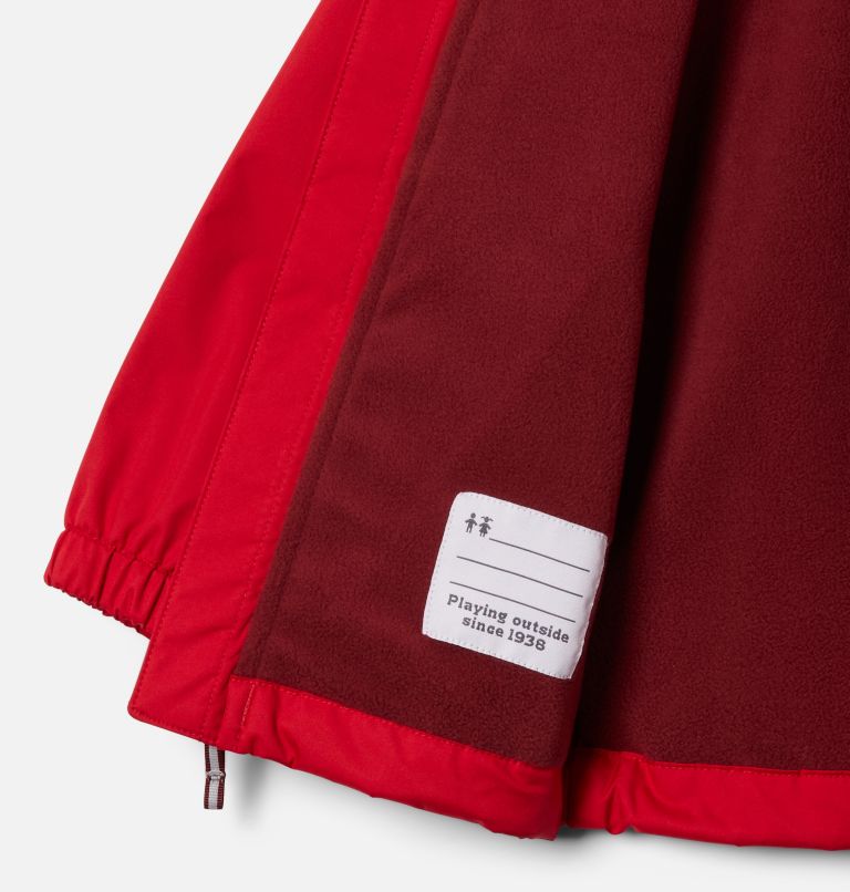 Manteau doublé de laine polaire Rainy Trails pour petit garçon, Color: Mountain Red, image 3