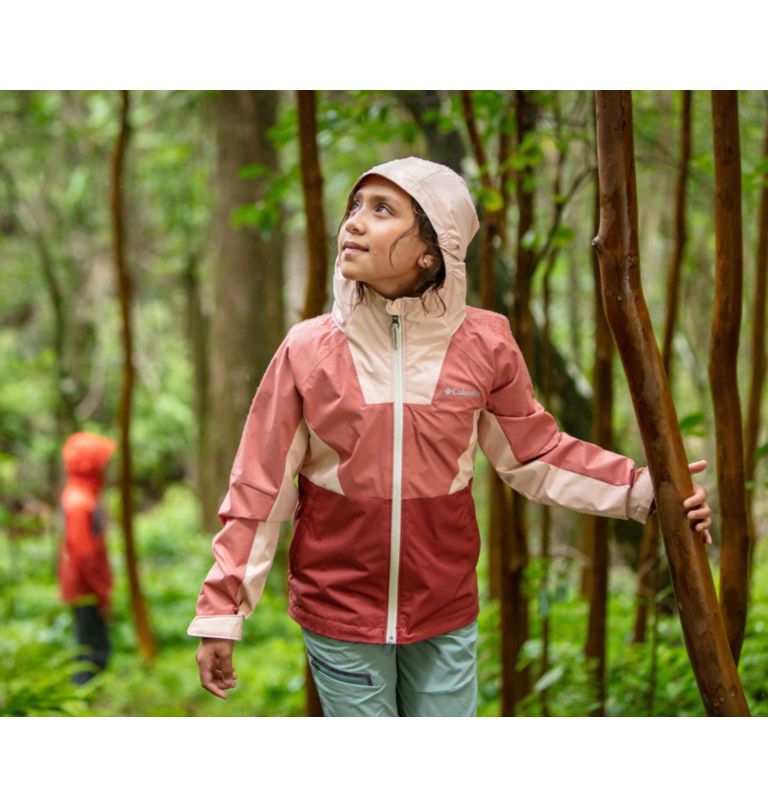 Manteau Rain Scape pour fille, Color: Dusty Crimson, Dark Coral, image 4