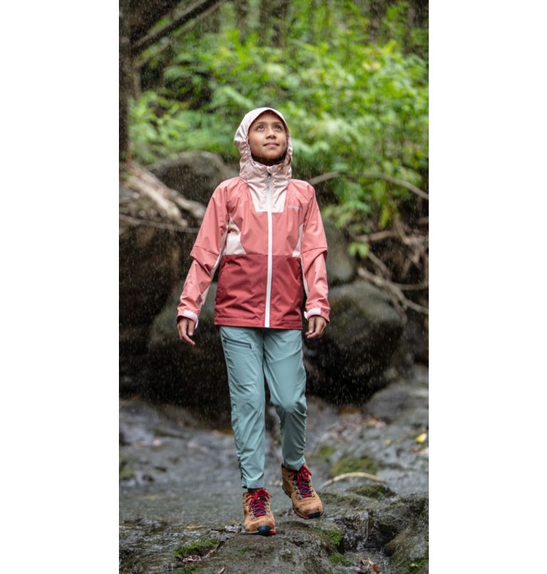 Manteau Rain Scape pour fille, Color: Dusty Crimson, Dark Coral, image 6
