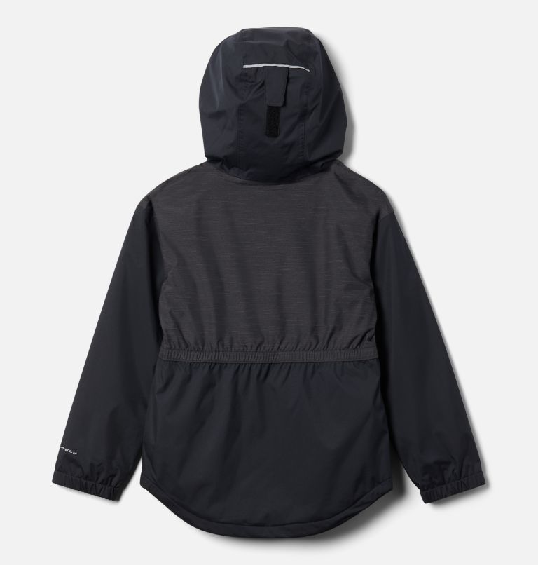 Thumbnail: Girls' Rainy Trails Fleece Lined Jacket, Color: Black, image 2