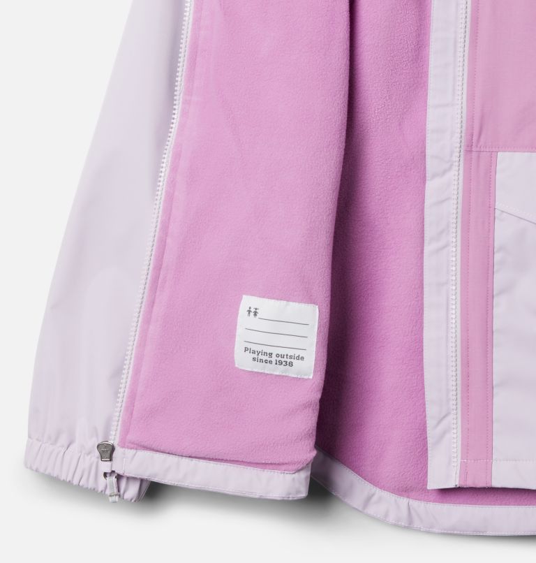 Manteau doublé de laine polaire Rainy Trails pour fille, Color: Pale Lilac, image 3