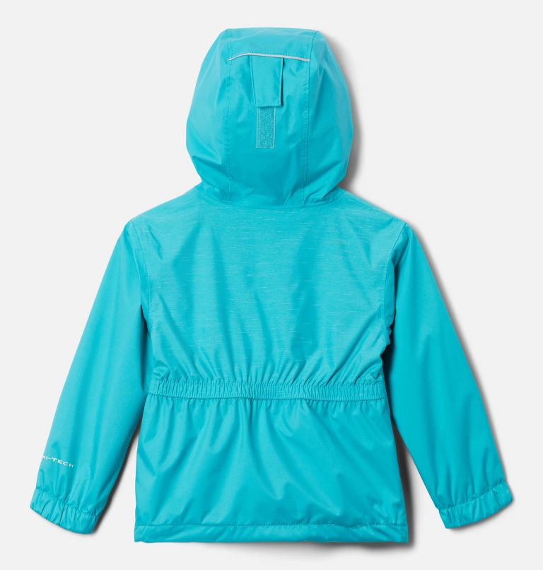 Girls' Toddler Rainy Trails Fleece Lined Jacket, Color: Geyser, Geyser Slub, image 2