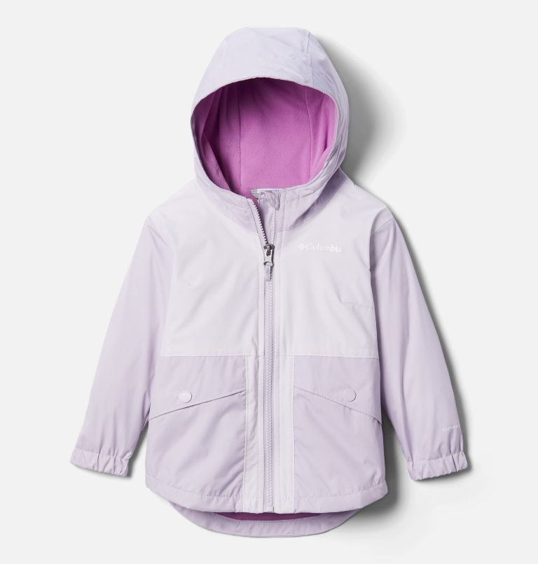 Manteau doublé de laine polaire Rainy Trails pour petite fille, Color: Pale Lilac, image 1