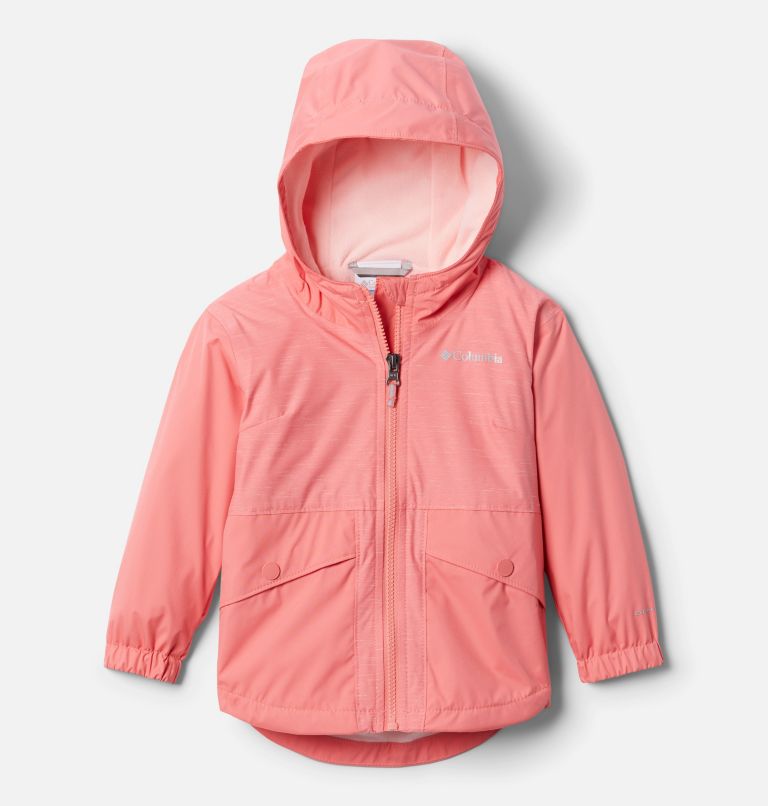 Manteau doublé de laine polaire Rainy Trails pour petite fille, Color: Salmon, image 1