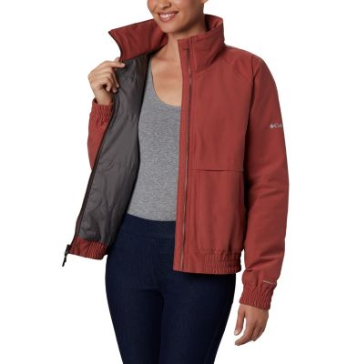 columbia leather bomber jacket