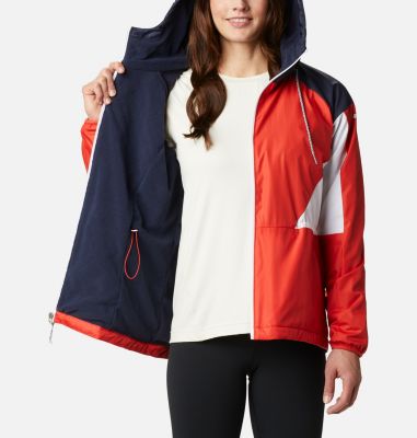 columbia mountain side lined windbreaker