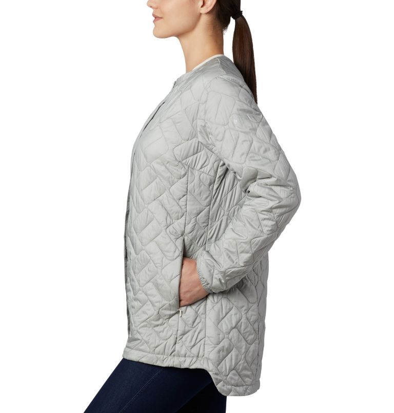 Women's Sweet View Mid Jacket, Color: Chalk Iridescent, image 3