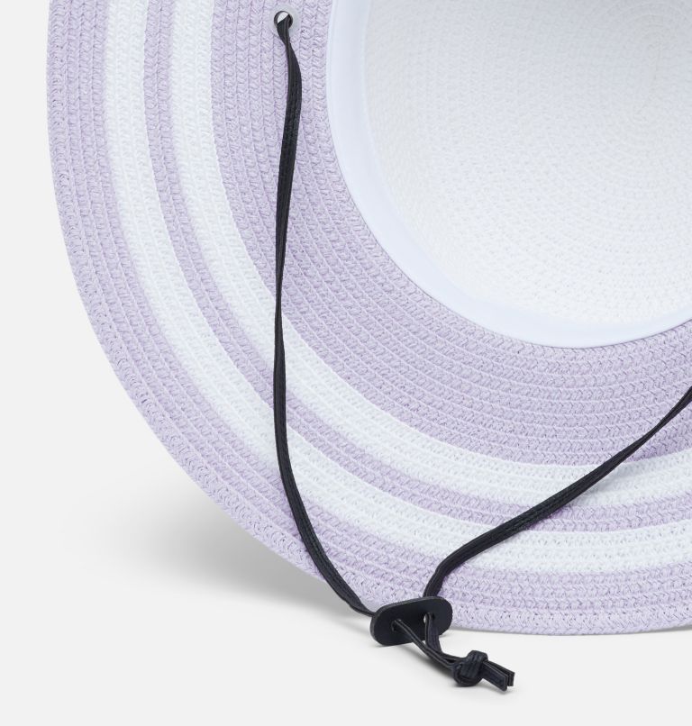 Women's Global Adventure Packable Hat II, Color: White, Purple Tint, image 3