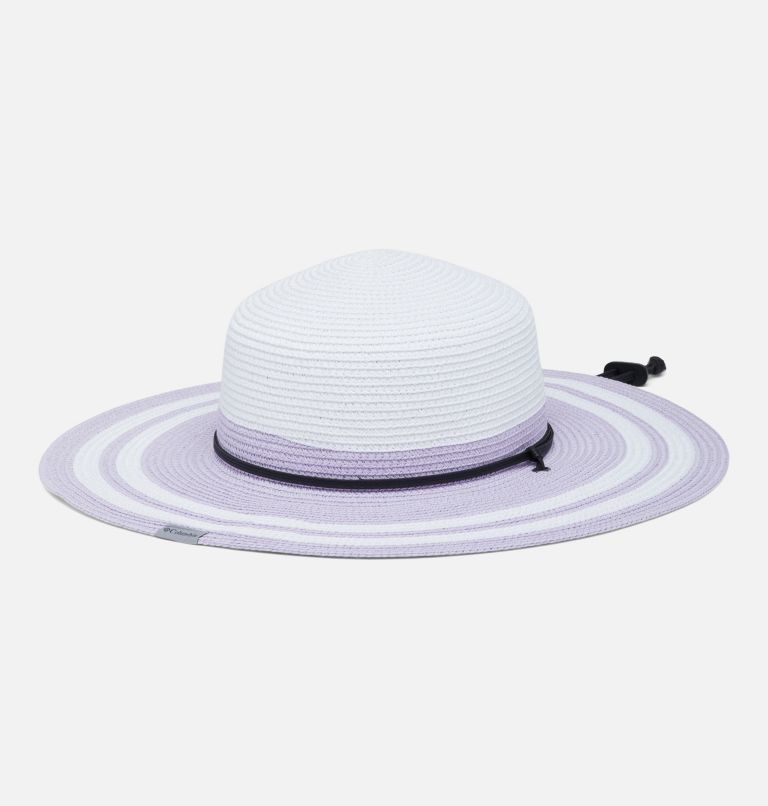 Women's Global Adventure Packable Hat II, Color: White, Purple Tint, image 2