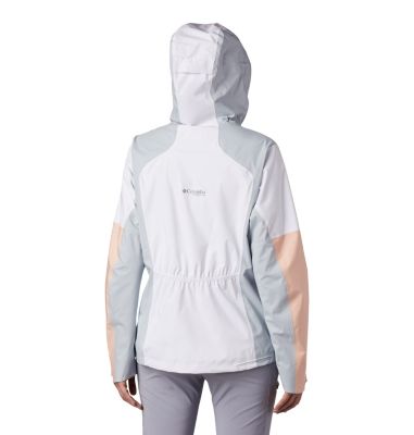 Shell a 2,5 strati Titan Pass&trade; da donna Titan Pass&trade; 2.5L Shell | 101 | L, White, Peach Cloud, Cirrus Grey, back