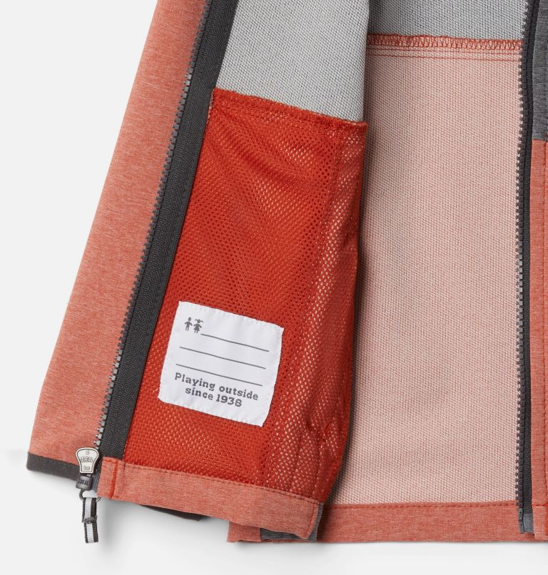 Boys' Toddler Rocky Range Softshell Jacket, Color: Shark Heather, Dark Sienna, image 3