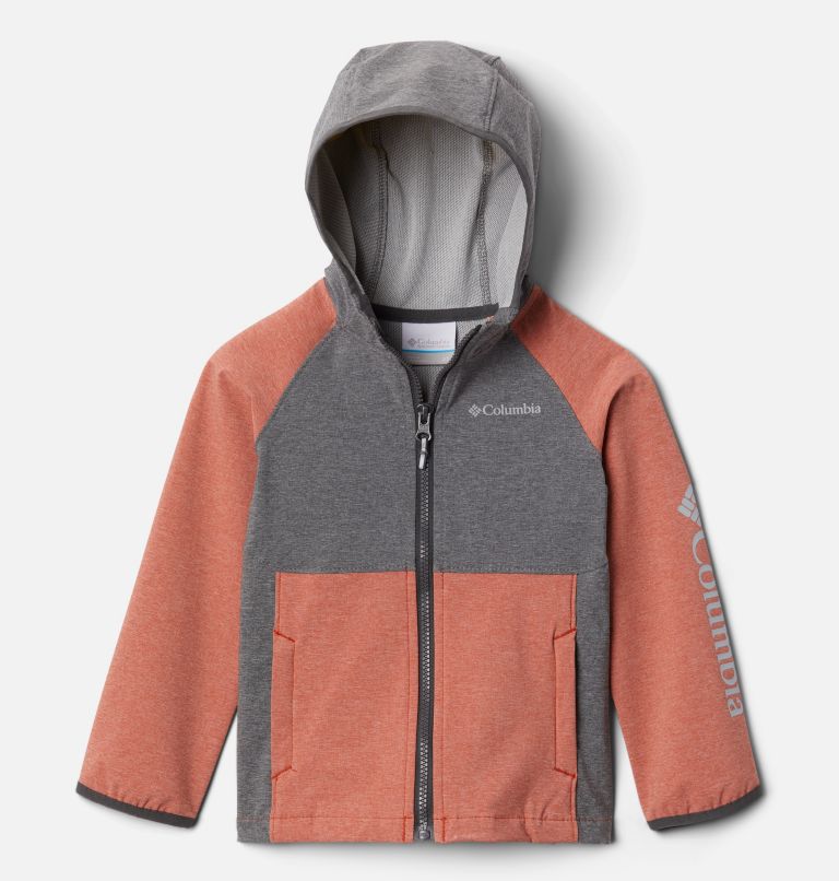 Boys' Toddler Rocky Range Softshell Jacket, Color: Shark Heather, Dark Sienna, image 1
