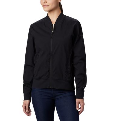 Blouson d&rsquo;aviateur long Bachy Butte&trade; pour femme Bachy Butte&trade; Long Bomber | 010 | L, Black, front