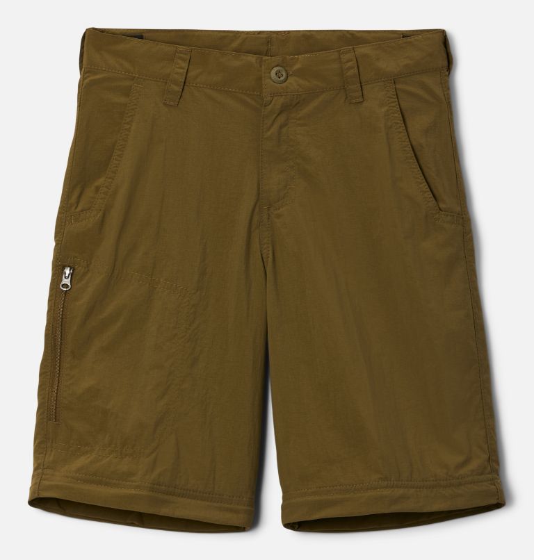 Thumbnail: Boys' Silver Ridge IV Convertible Pants, Color: New Olive, image 3