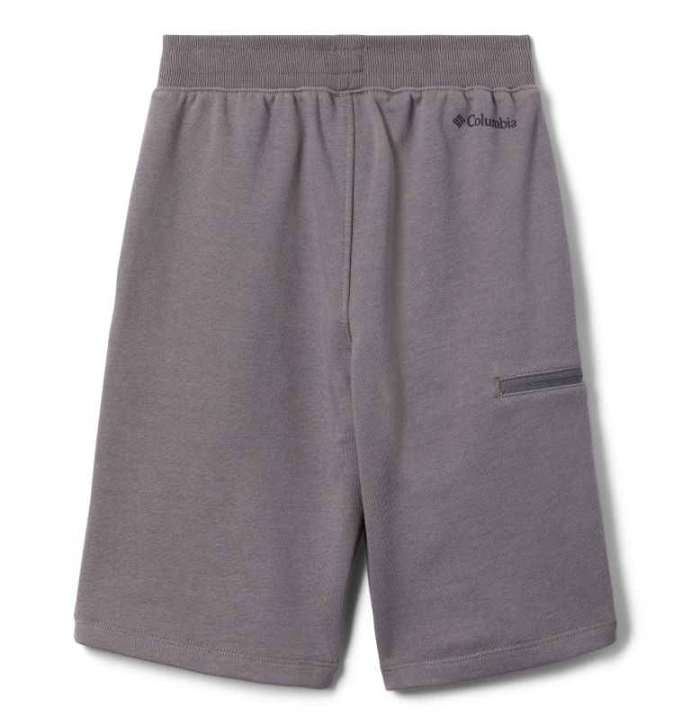 Boys' Columbia Branded French Terry Shorts, Color: City Grey, image 2