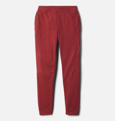 girls red joggers