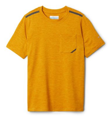 Boys' Tech Trek&trade; T-Shirt Tech Trek&trade; Short Sleeve Tee | 023 | XXS, Bright Gold Heather, front