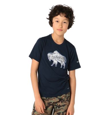 Boys' Ranco Lake&trade; T-Shirt Ranco Lake&trade; Short Sleeve Tee | 464 | XS, Collegiate Navy Iconic Roamer, front