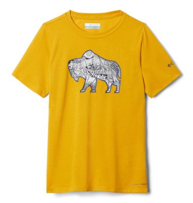 Boys' Ranco Lake&trade; T-Shirt Ranco Lake&trade; Short Sleeve Tee | 464 | XS, Bright Gold Iconic Roamer, back