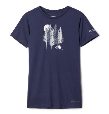 Girls' Ranco Lake&trade; T-Shirt Ranco Lake&trade; Short Sleeve Tee | 466 | S, Nocturnal Grizzly Grounds, front